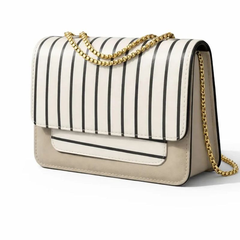 Camel velvet with golden chain